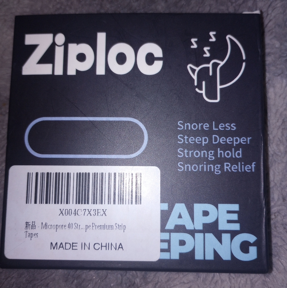 Ziploc Snoring Relief Mouth Tape - 40 Piece NWT
